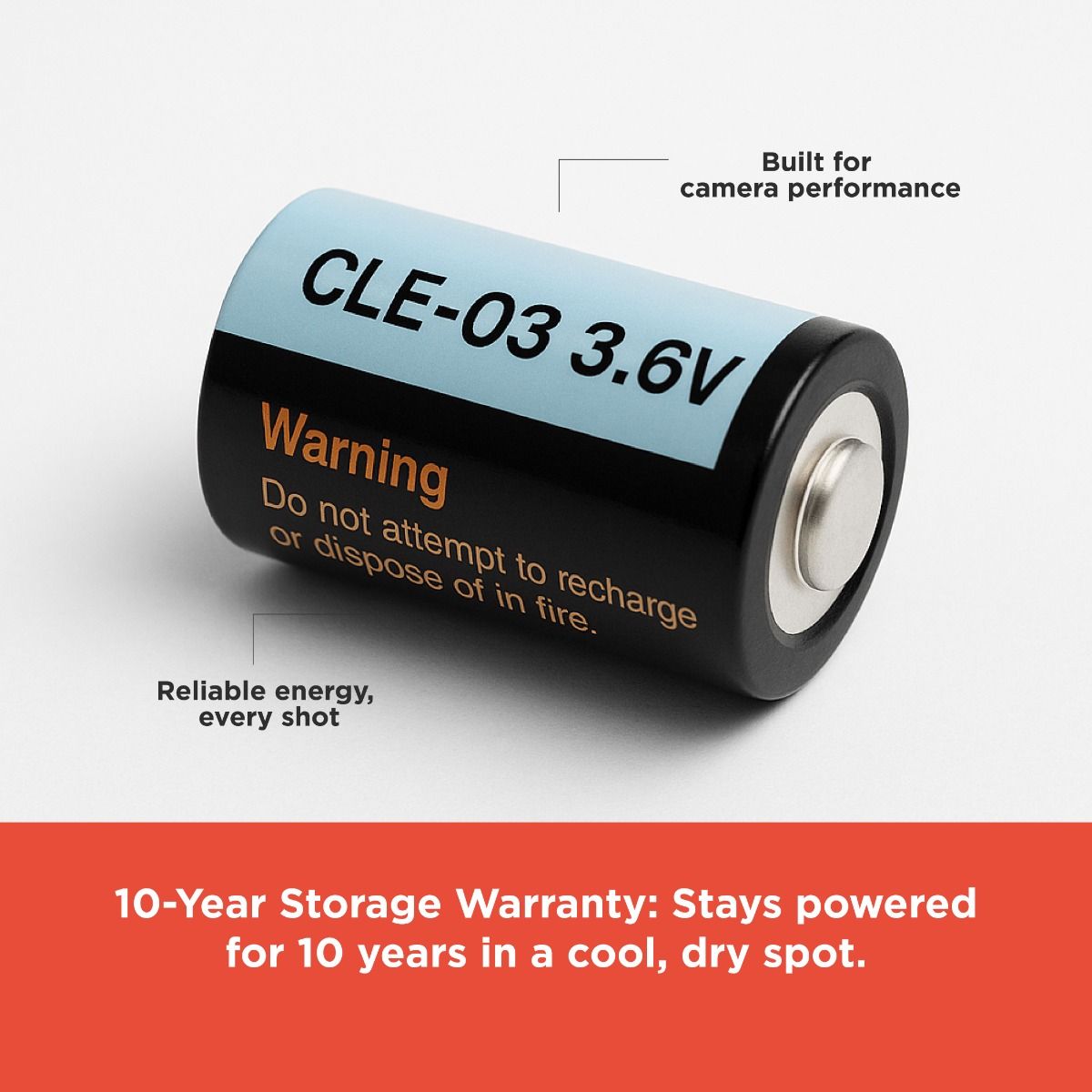 RadioShack ½ AA Camera Battery 2302197