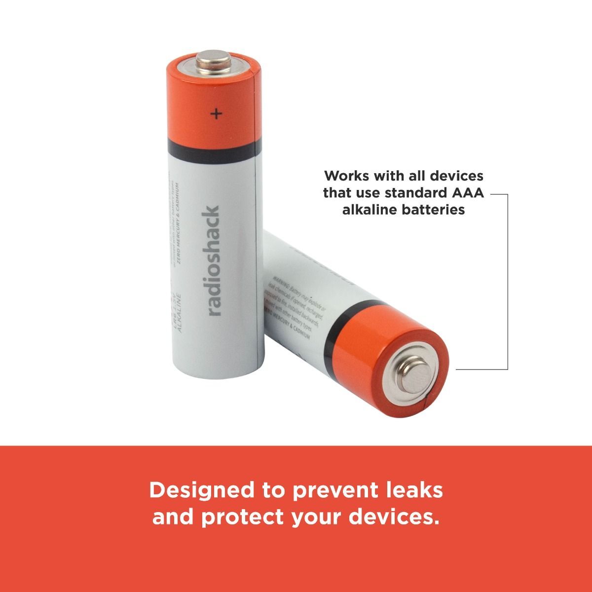 RadioShack Alkaline Batteries AAA / 2302215 / 4 Pack