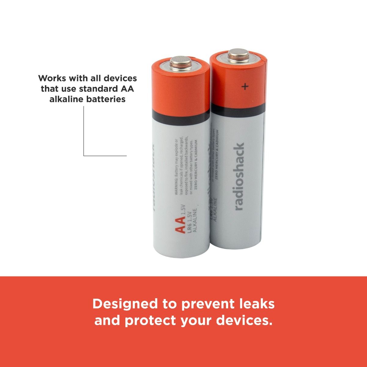 RadioShack AA Alkaline Batteries / 2302213 / 4 Pack 3 RadioShack AA Alkaline Batteries / 2302213 / 4 Pack