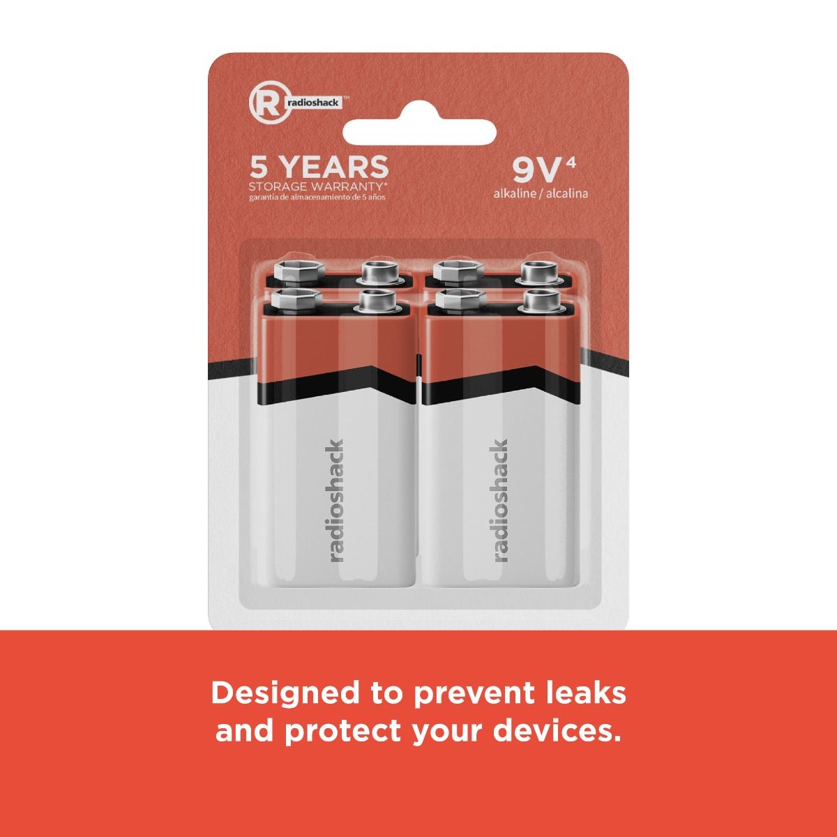 RadioShack 9V Alkaline Batteries 4 Pack 2302290 3 RadioShack 9V Alkaline Batteries 4 Pack 2302290