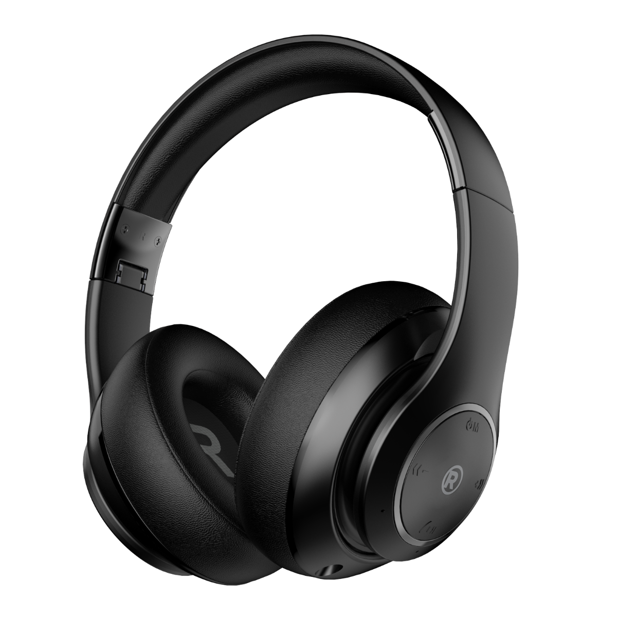 RadioShack Bluetooth 5.4 Headphones – 30-Hour Playtime, 40mm Drivers, Built-In Mic, Foldable, Black