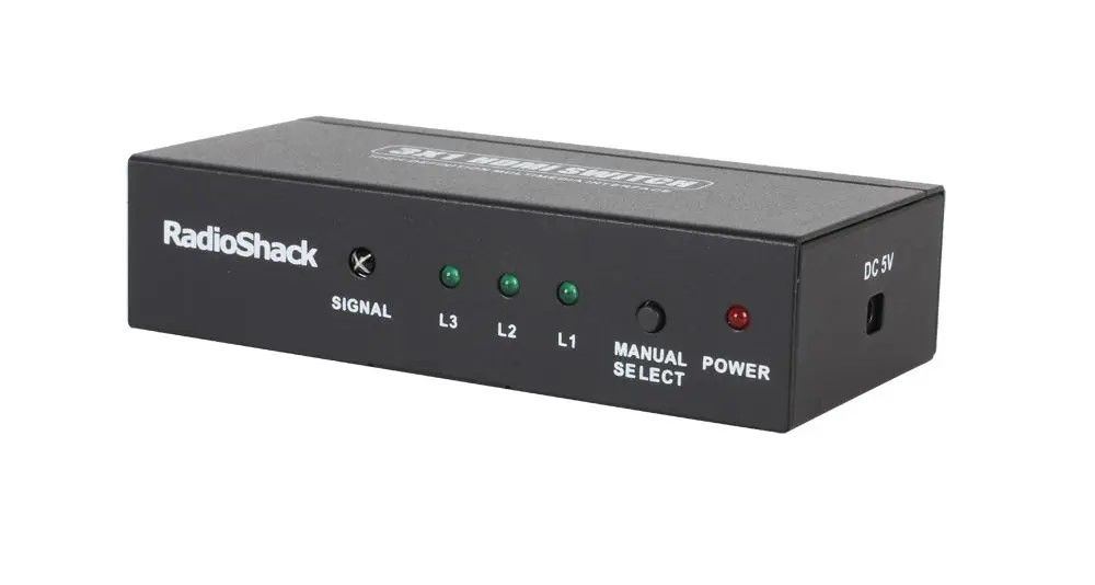 RadioShack Switch HDMI 3 X 1 ports 1503212 3D