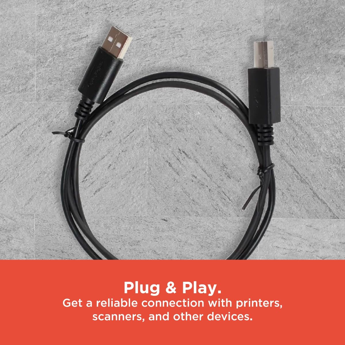 RadioShack USB 2.0 Cable – USB-A to USB-B, High-Speed 480Mbps Data Transfer, 3 ft Length,  Nickel-Plated Connectors