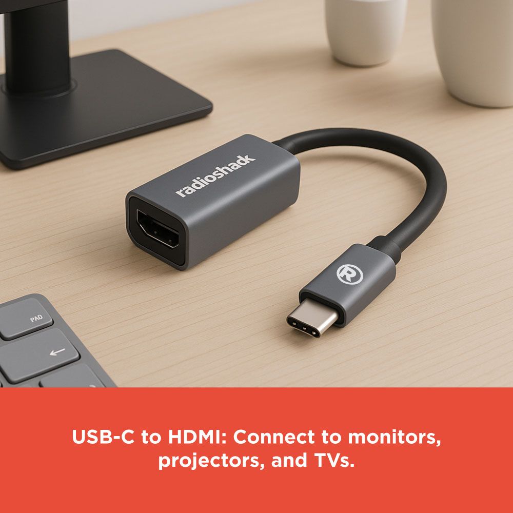 RadioShack USB-C to HDMI Female Converter 1503309 4 RadioShack USB-C to HDMI Female Converter 1503309