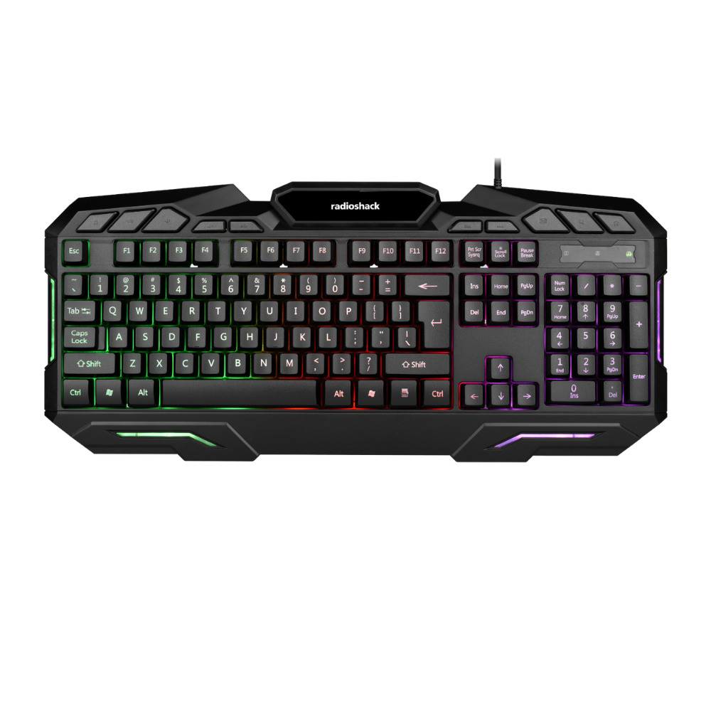 RadioShack Keyboard RGB Light Mouse and Mouse Pad Combo 2607062
