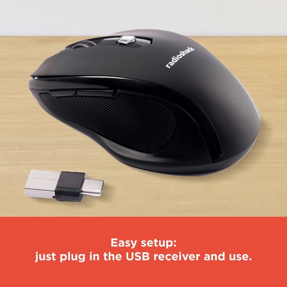 RadioShack Type-C Wireless Mouse 2604760