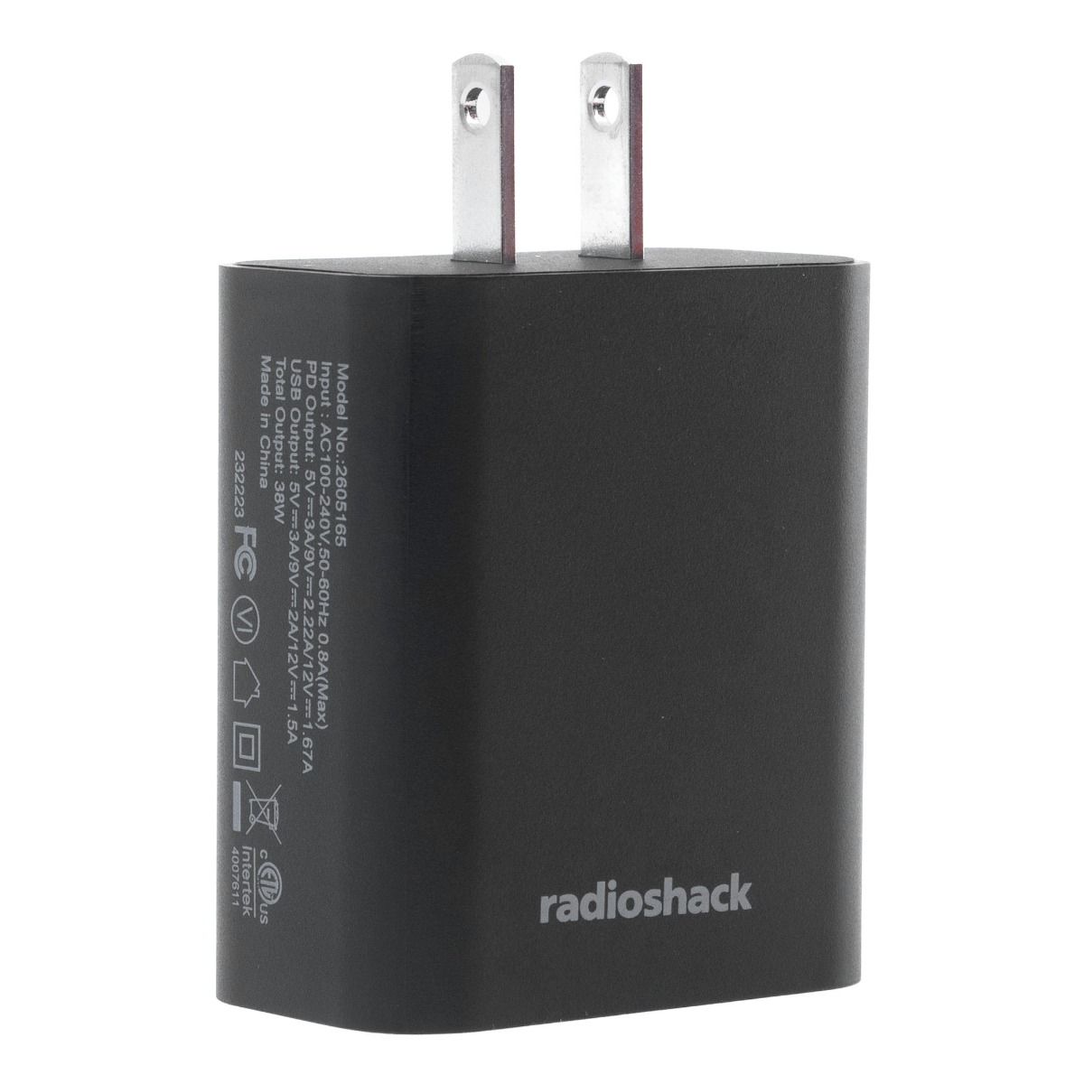 RadioShack 38W USB & Type-C QC 3.0 Wall Charger 2605165