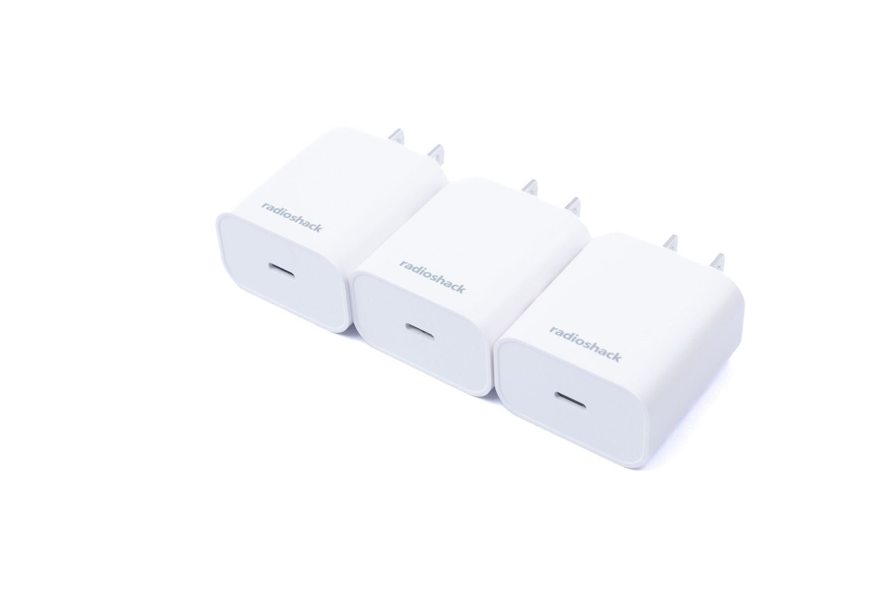 RadioShack Three Pack Type C Wall Charger 20W White 2733358