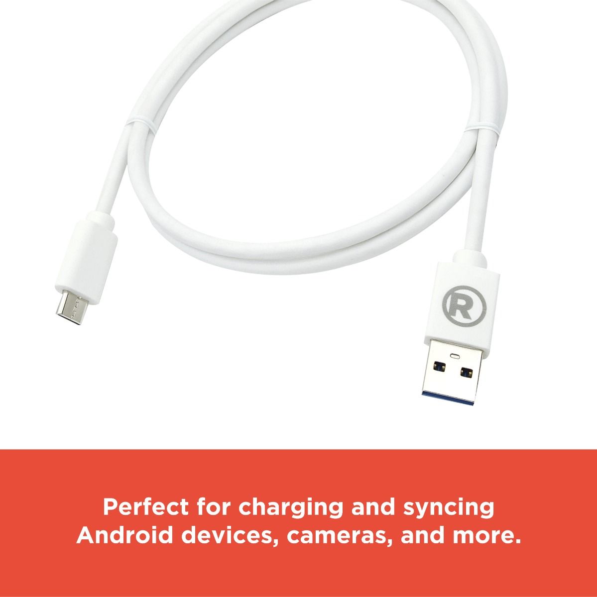 RadioShack USB 3.0 Male to Type-C Round Male Cable - 1.8m (6 Feet) 2605129 3 RadioShack USB 3.0 Male to Type-C Round Male Cable - 1.8m (6 Feet) 2605129