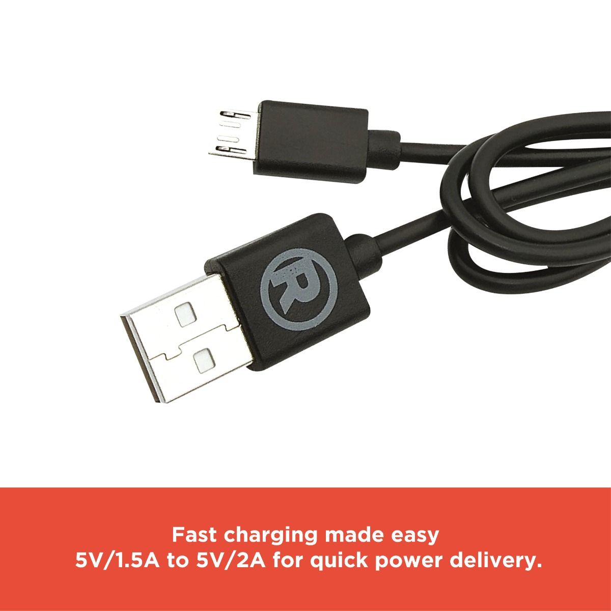 RadioShack USB 2.0 Male to Micro USB Round Cable - 91.4cm (3 Feet) 2605133