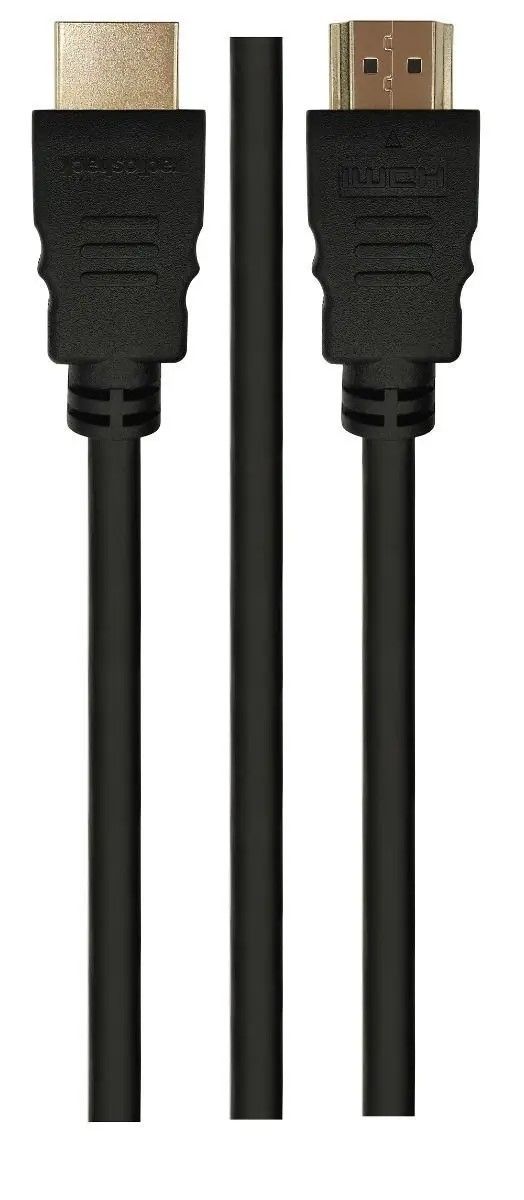 RadioShack HDMI 2.0 4K Round Cable with Ethernet Male to Male - 2.7m (9 Feet) 1503268
