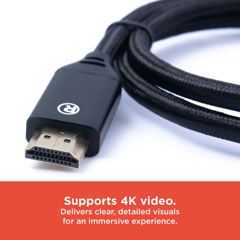 RadioShack HDMI 2 0 High Speed 4K60 Round Cable 3FT 1503298 5 RadioShack HDMI 2 0 High Speed 4K60 Round Cable 3FT 1503298