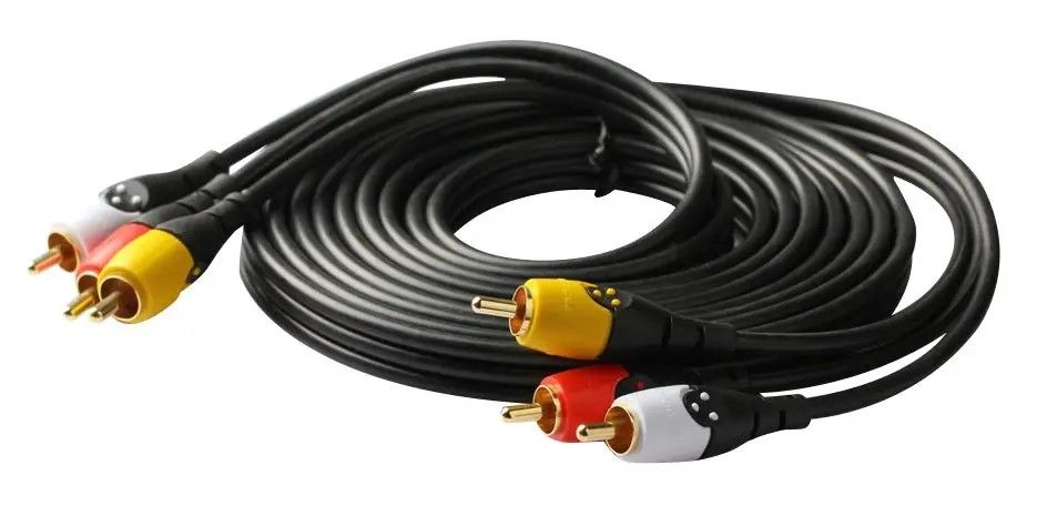 RadioShack 3RCA to 3RCA M - M Cable 4203212 6 ft