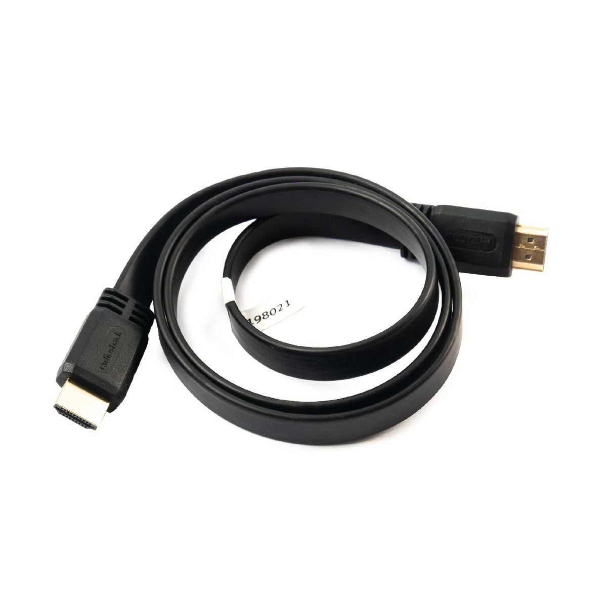 RadioShack HDMI 2.0 4K Flat Cable with Ethernet Male to Male - 1.8m  6 Feet