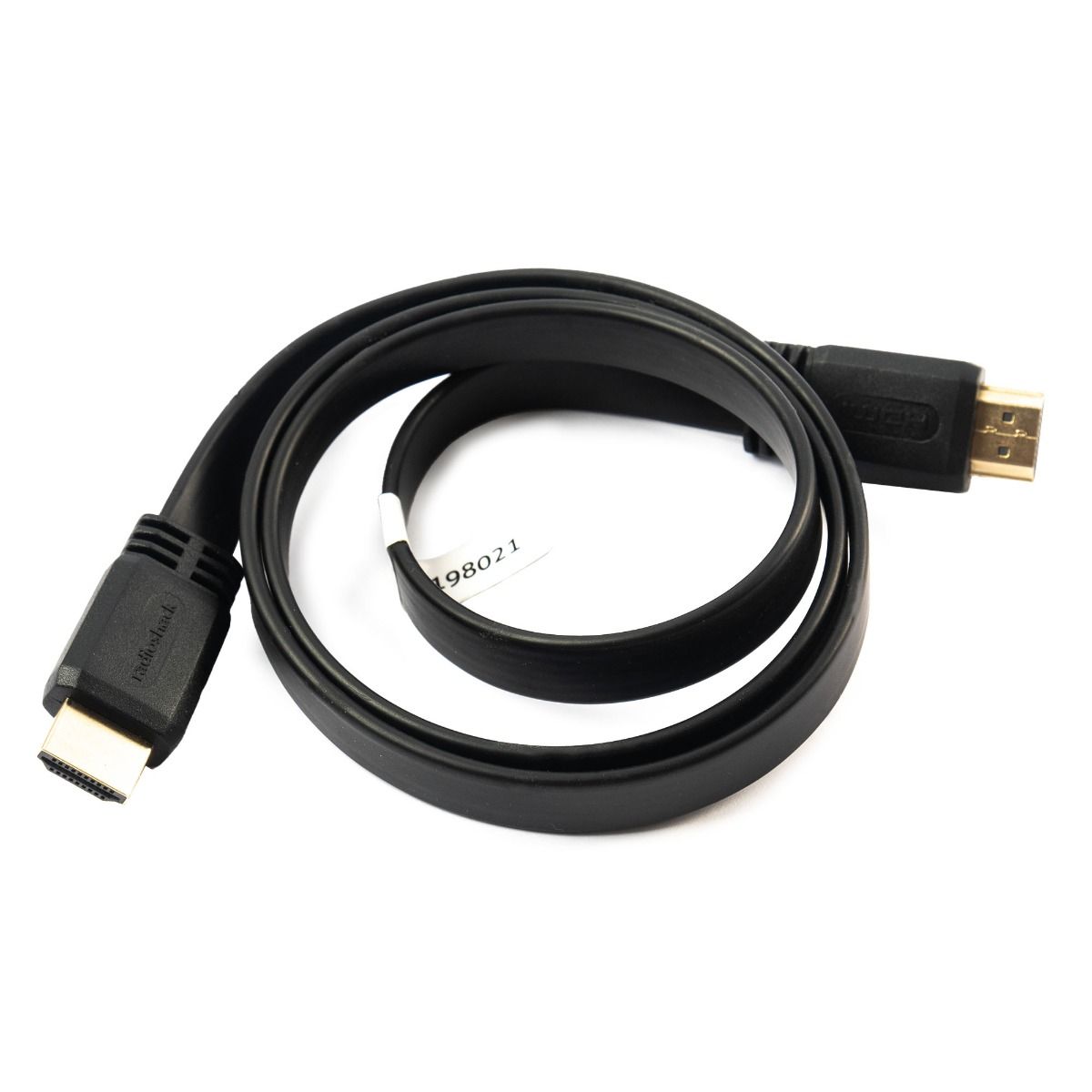 RadioShack HDMI 2.0 4K Flat Cable with Ethernet Male to Male - 91cm 1503270 3 Feet - TV Cables - Video and TV Accesories - Products