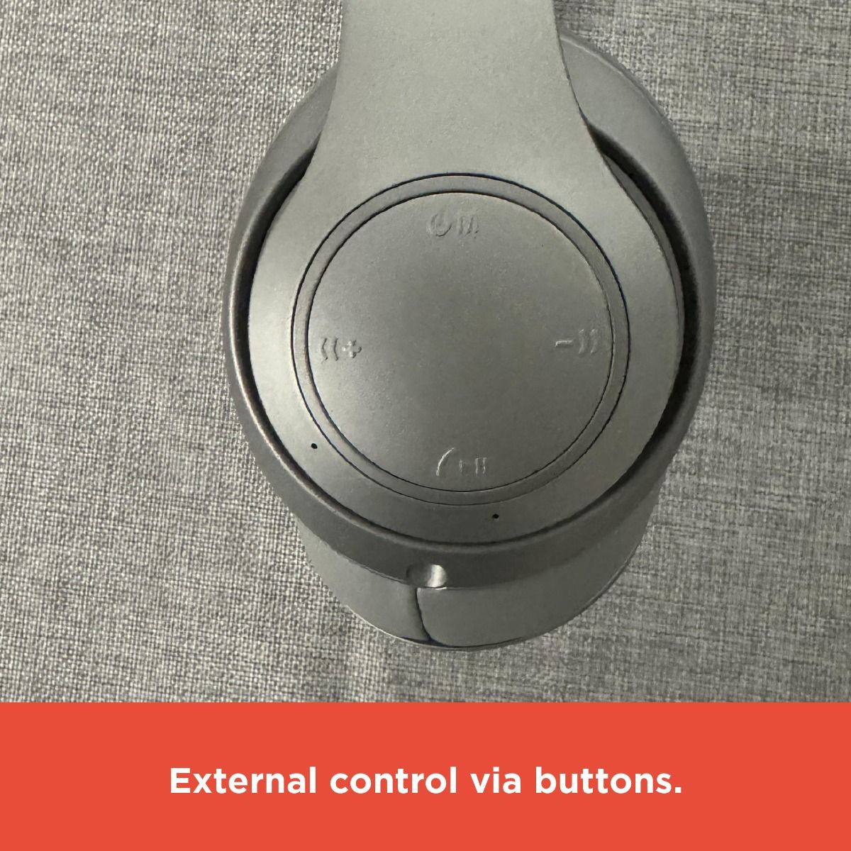 RadioShack Bluetooth 5.4 Headphones – 30-Hour Playtime, 40mm Drivers, Built-In Mic, Foldable, Silver